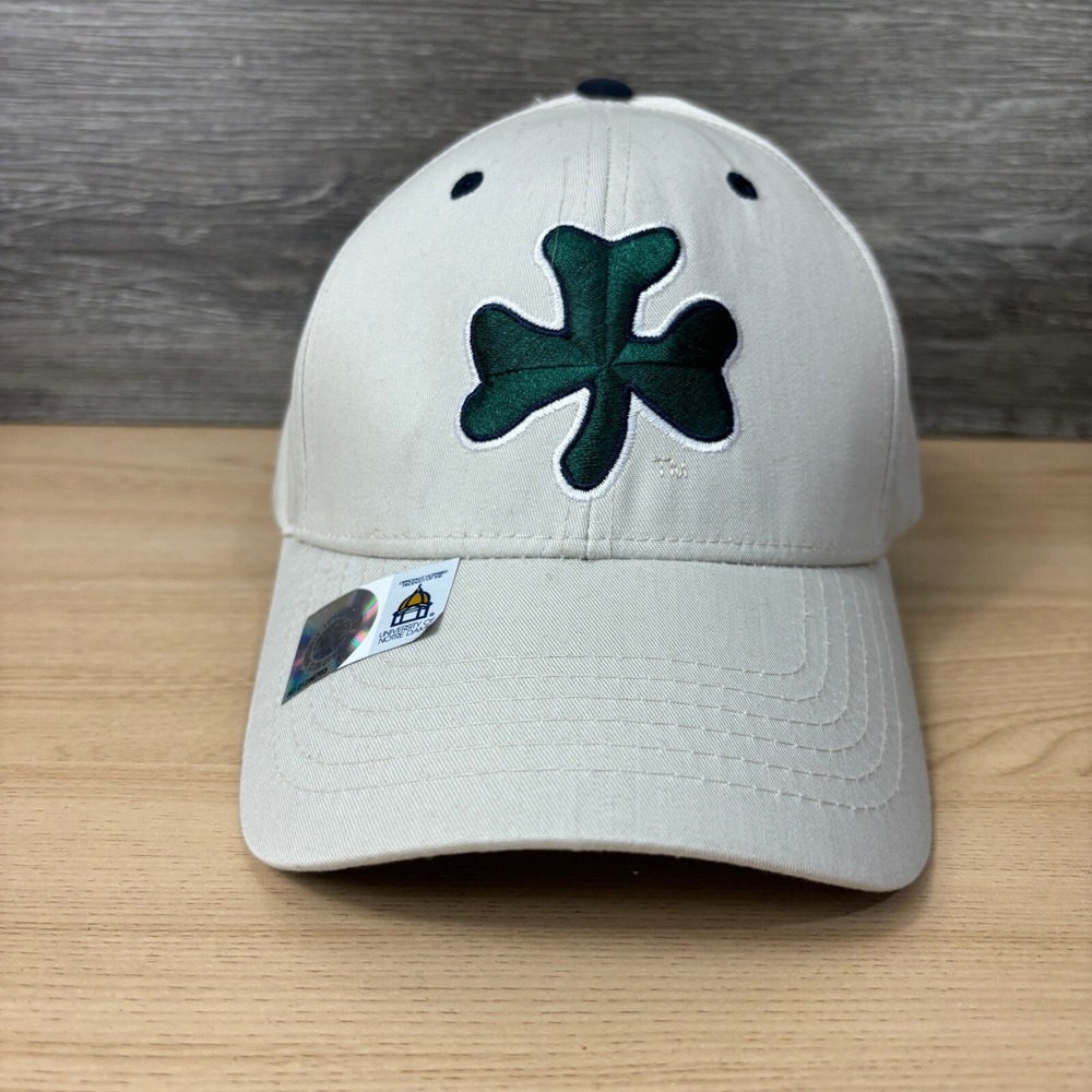 Notre Dame Fighting Irish Hat Cap Strap Brown Tan Adjustable NWOT